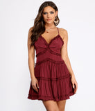 Ruffle Ride Skater Dress creates the perfect summer wedding guest dress or cocktail party dresss with stylish details in the latest trends for 2023!