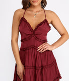 Ruffle Ride Skater Dress creates the perfect summer wedding guest dress or cocktail party dresss with stylish details in the latest trends for 2023!