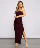 Romantic Ruched Knit Maxi Dress is the perfect Homecoming look pick with on-trend details to make the 2023 HOCO dance your most memorable event yet!