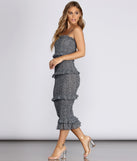Ruffle It Up Smocked Midi Dress