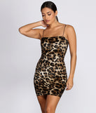 You’ll make a statement in Sleeveless Velvet Leopard Mini Dress as an NYE club dress, a tight dress for holiday parties, sexy clubwear, or a sultry bodycon dress for that fitted silhouette.
