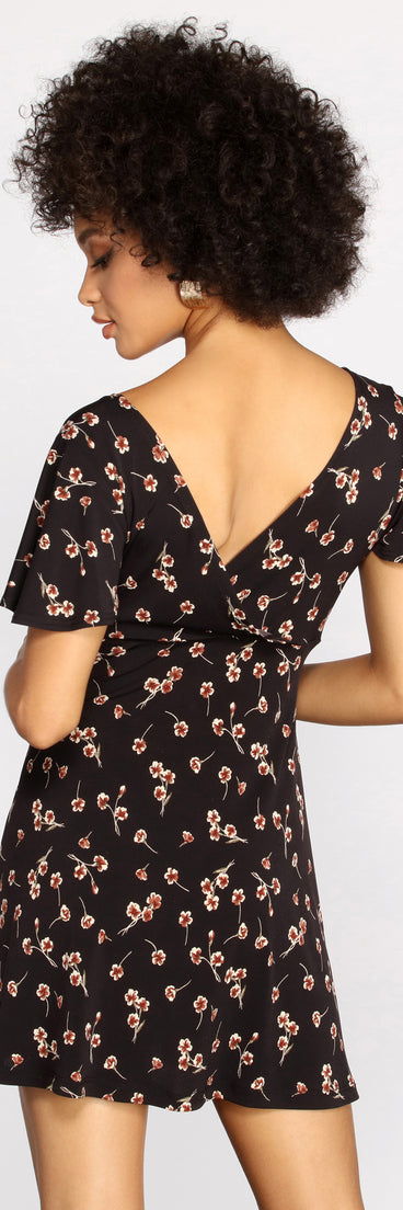 Flirty In Florals Mini Dress