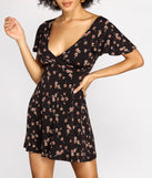 Flirty In Florals Mini Dress