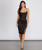 You’ll make a statement in Feline This Leopard Midi Dress as an NYE club dress, a tight dress for holiday parties, sexy clubwear, or a sultry bodycon dress for that fitted silhouette.