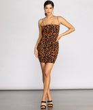 Leopard Mesh Mini Dress for 2022 festival outfits, festival dress, outfits for raves, concert outfits, and/or club outfits