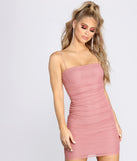 Mesh Well Ruched Mini Dress for 2022 festival outfits, festival dress, outfits for raves, concert outfits, and/or club outfits