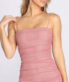 Mesh Well Ruched Mini Dress for 2022 festival outfits, festival dress, outfits for raves, concert outfits, and/or club outfits