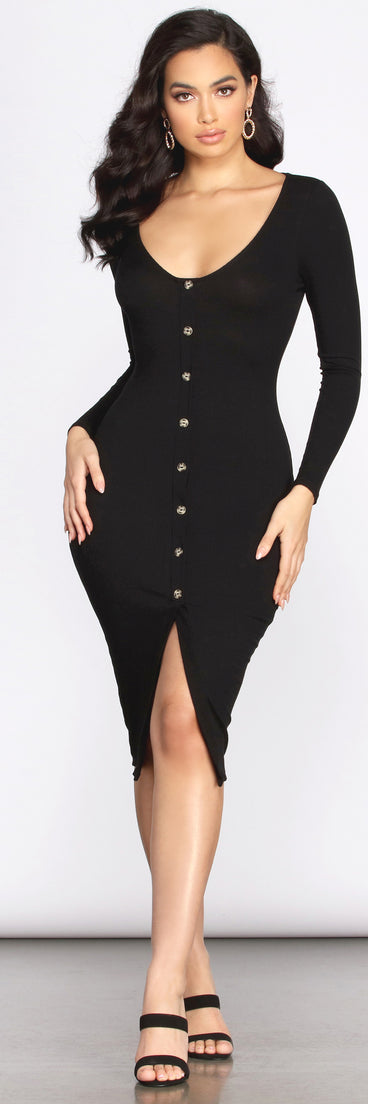 Easy Does Knit Midi Dress