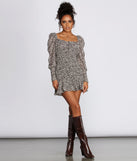 Flow On Chiffon Mini Dress