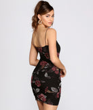 Scoop Neck Floral Mesh Mini Dress is a trendy pick to create 2023 festival outfits, festival dresses, outfits for concerts or raves, and complete your best party outfits!