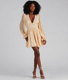 Spring Fling Floral Chiffon Ruffle Dress