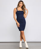 Girl Next Door Denim Mini Dress