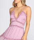 Charming Ruffles Chiffon Dress & Windsor