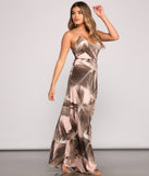 Stunning Beauty Tropical Maxi Dress creates the perfect spring wedding guest dress or cocktail attire with stylish details in the latest trends for 2023!