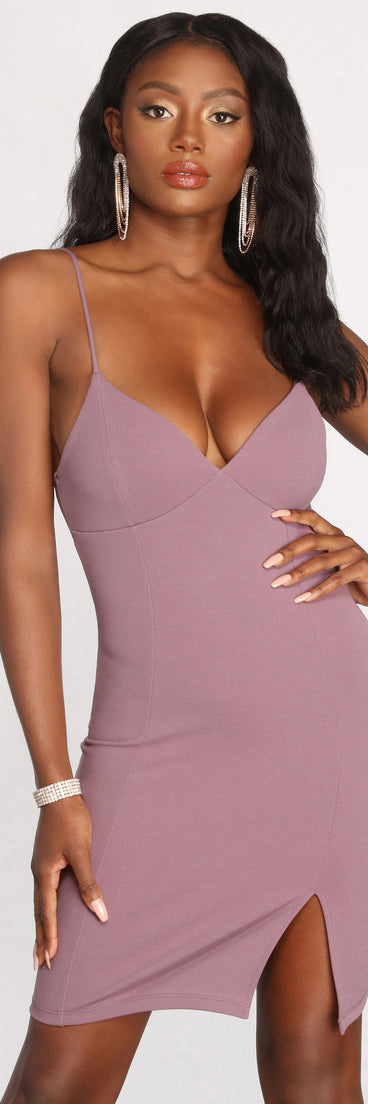 Curve Appeal Crepe Mini Dress