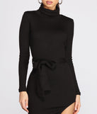 Chic With An Edge Sweater Dress