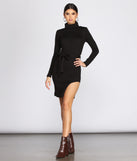 Chic With An Edge Sweater Dress