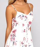 Simply Stunning Floral Chiffon Skater Dress