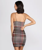 In Check Plaid Mini Dress
