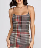 In Check Plaid Mini Dress