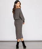 Warming Sign Midi Sweater Dress
