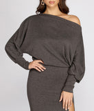 Warming Sign Midi Sweater Dress