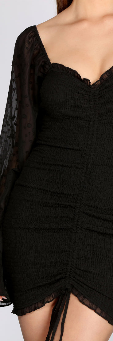 Ready For Tonight Chiffon Blouson Mini Dress is a trendy pick to create 2023 festival outfits, festival dresses, outfits for concerts or raves, and complete your best party outfits!