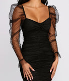 Everyone's Sweetheart Puff Sleeve Mini Dress creates the perfect summer wedding guest dress or cocktail party dresss with stylish details in the latest trends for 2023!