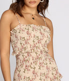 Floral Tiered Ruffle Midi Dress
