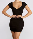 You’ll make a statement in Easy Does It Puff Sleeve Ruched Mini Dress as an NYE club dress, a tight dress for holiday parties, sexy clubwear, or a sultry bodycon dress for that fitted silhouette.