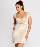 Smocked Sweetheart Gingham Mini Dress