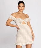 Smocked Sweetheart Gingham Mini Dress