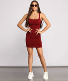 Every Day Basic Knit Mini Dress