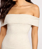 Keeping Knit Casual Off the Shoulder Ribbed Mini Dress for 2022 festival outfits, festival dress, outfits for raves, concert outfits, and/or club outfits
