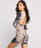 You’ll make a statement in Get On-Trend Tie Dye Knit Mini Dress as an NYE club dress, a tight dress for holiday parties, sexy clubwear, or a sultry bodycon dress for that fitted silhouette.