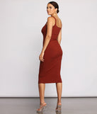 Need For Basics Ribbed Midi Dress