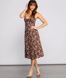 Floral Flair Woven Midi Dress