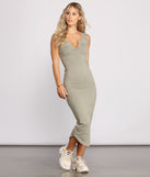 Basic Vibes Knit Midi Dress