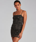 Feline Fashionista Leopard Mesh Mini Dress is a trendy pick to create 2023 festival outfits, festival dresses, outfits for concerts or raves, and complete your best party outfits!