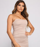 Casually Slay Square Neck Ruched Mini Dress for 2022 festival outfits, festival dress, outfits for raves, concert outfits, and/or club outfits