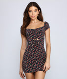Floral Romance Ruched Mini Dress is a trendy pick to create 2023 festival outfits, festival dresses, outfits for concerts or raves, and complete your best party outfits!
