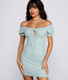 So Fab Ruffled And Smocked Mini Dress