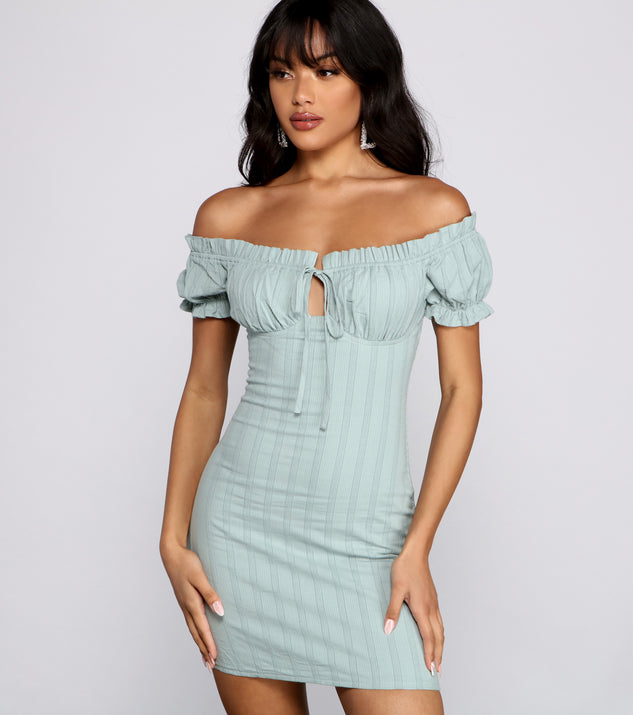 So Fab Ruffled And Smocked Mini Dress