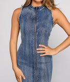 Bombshell Babe Denim Mini Dress is a trendy pick to create 2023 festival outfits, festival dresses, outfits for concerts or raves, and complete your best party outfits!