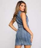 Bombshell Babe Denim Mini Dress is a trendy pick to create 2023 festival outfits, festival dresses, outfits for concerts or raves, and complete your best party outfits!