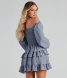 Tie Dye Ruched Mini Dress