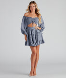 Tie Dye Ruched Mini Dress