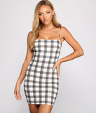 Preppy And Trendy Plaid Mini Dress
