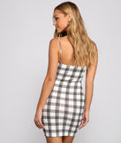 Preppy And Trendy Plaid Mini Dress