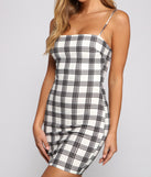 Preppy And Trendy Plaid Mini Dress